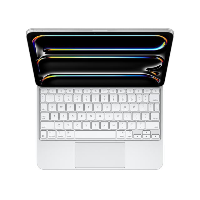 Клавиатура Apple Magic Keyboard за iPad Pro 11-inch (M4/M5), International English подредба, бяла, USB-C