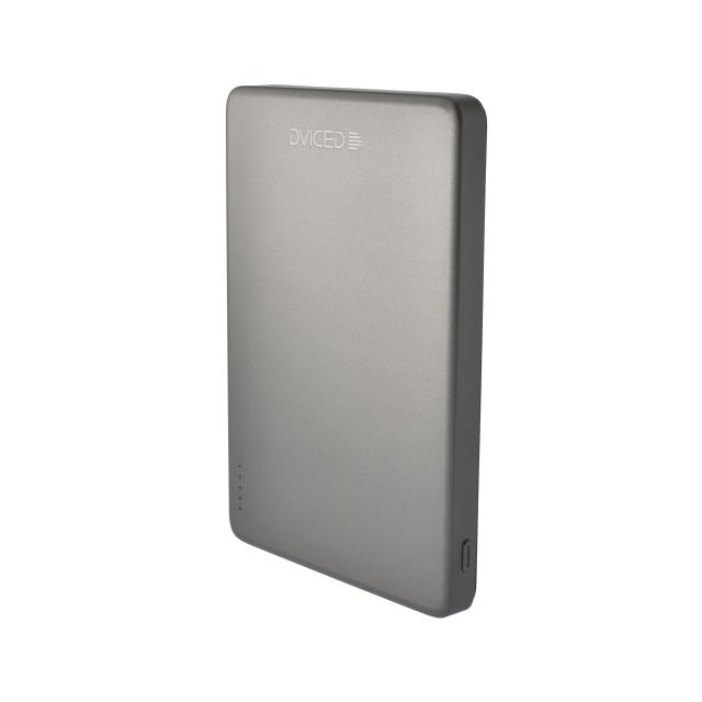 Външна батерия Dviced Ultrathin Power bank 5 000mAh - Black/Grey