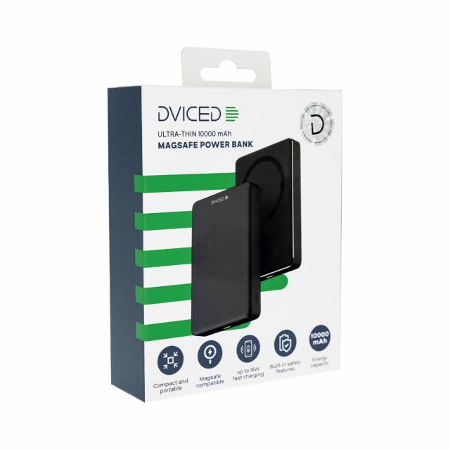 Външна батерия Dviced Ultrathin Power bank 10 000mAh - Black
