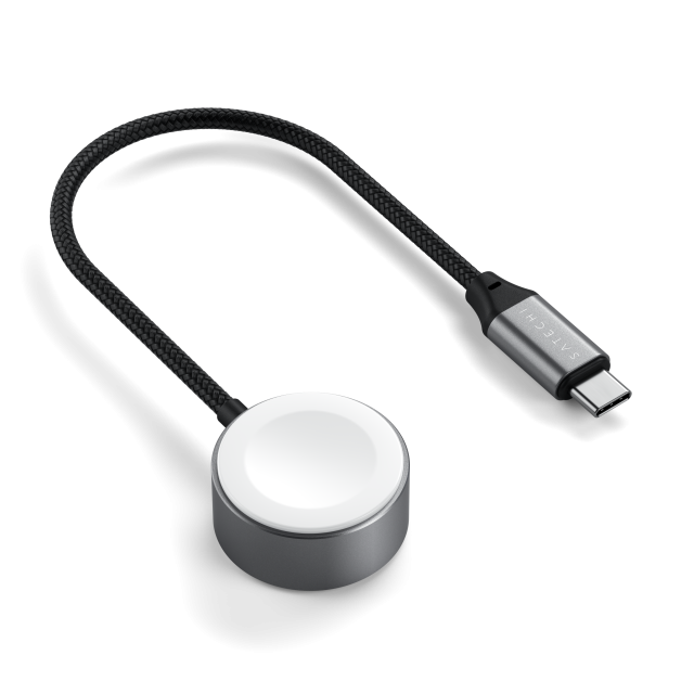 Satechi кабел за зареждане на Apple Watch, Magnetic Fast-Charging, USB Type-C