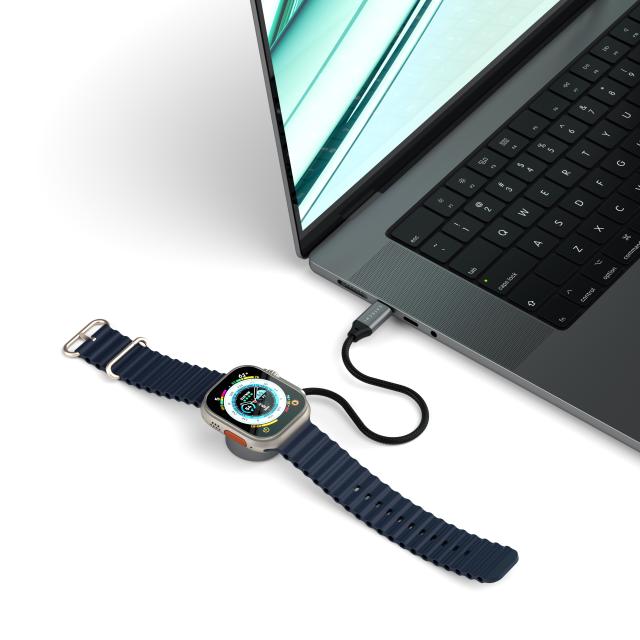 Satechi кабел за зареждане на Apple Watch, Magnetic Fast-Charging, USB Type-C