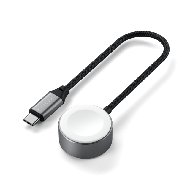 Satechi кабел за зареждане на Apple Watch, Magnetic Fast-Charging, USB Type-C