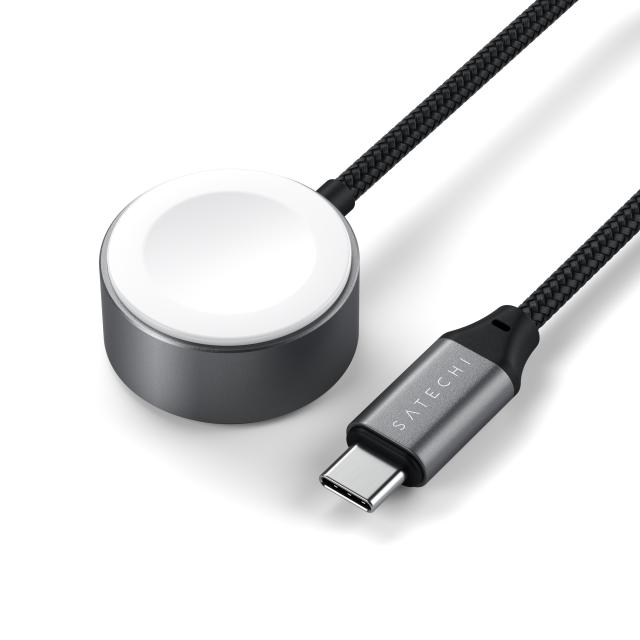 Satechi кабел за зареждане на Apple Watch, Magnetic Fast-Charging, USB Type-C