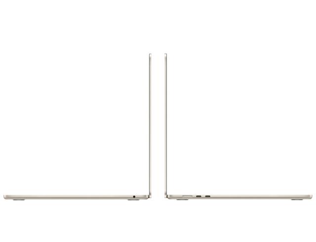 Лаптоп Apple MacBook Air 15 Starlight 2025, Apple M4 10C (2.89 / 4.46 GHz, 4MB Cache), 15.3" (38.86cm) Liquid Retina True Tone 500nits IPS Display, 10 GPU Apple M4, 16GB LPDDR5X, 256GB SSD, 2x Thunderbolt 4, Mac OS Sequoia