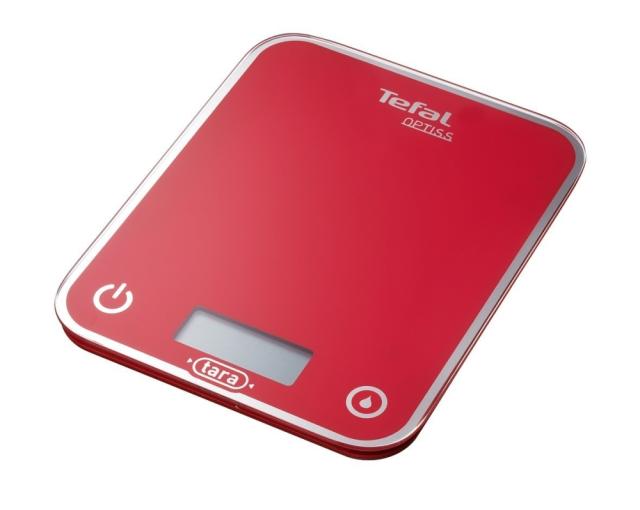 Везна Tefal BC5003V2, Optiss, Kitchen Scale, up to 5kg, Resolution 1g function Tara, Digital LCD display, Ultra slim glass, raspberry