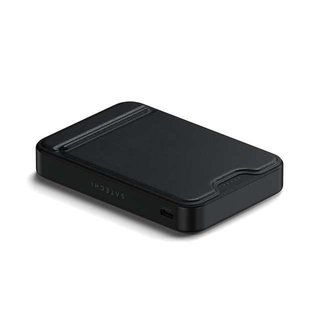 Външна батерия Satechi Qi2 10K Magnetic Power Bank with Stand, Black