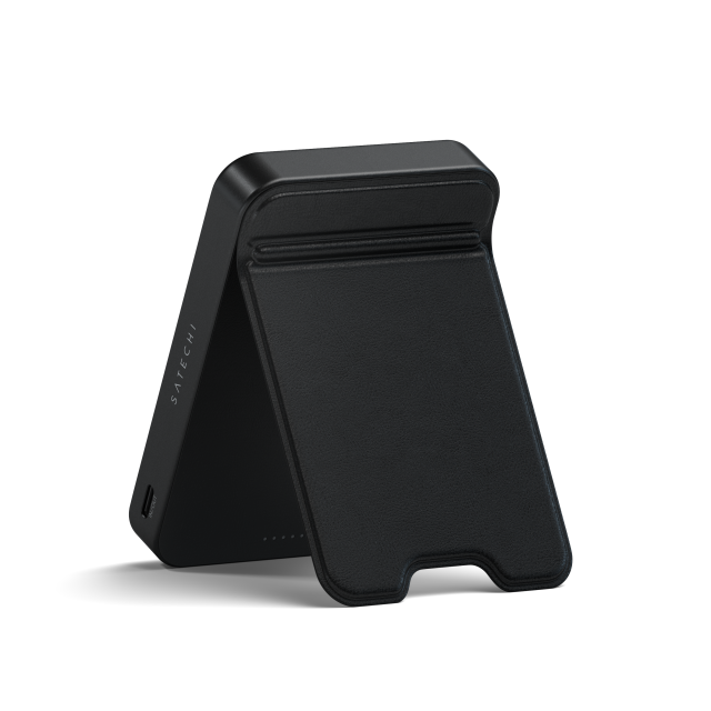 Външна батерия Satechi Qi2 10K Magnetic Power Bank with Stand, Black