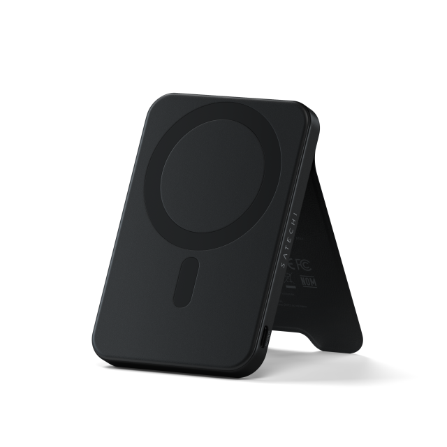 Външна батерия Satechi Qi2 5K Magnetic Power Bank with Stand, Black