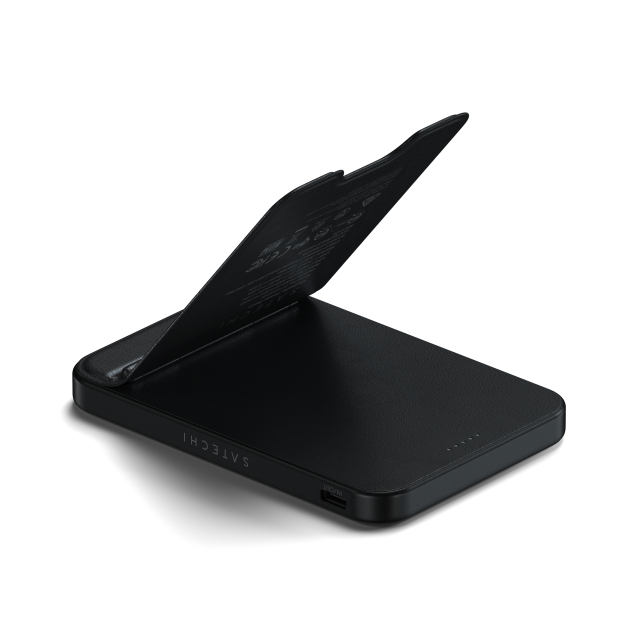 Външна батерия Satechi Qi2 5K Magnetic Power Bank with Stand, Black