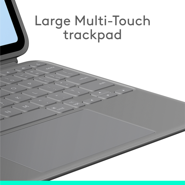 Безжична клавиатура с тракпад и отделящ се кейс с поставка за iPad Air 11"(M2) Logitech Combo Touch US (QWERTY)