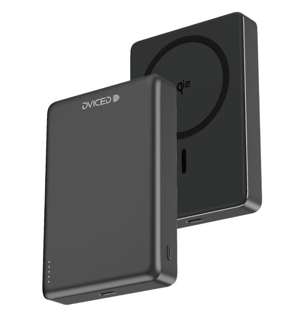 Външна батерия Dviced Qi2 Ultrathin MagSafe Power bank 10 000mAh, Black
