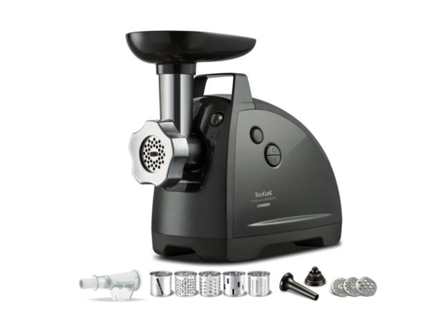 Месомелачка Tefal NE685838, HV8 PLUS 11IN1 2000W, 2.3kg/min, 2 grids, kebbe, sausage, shredder 5 drums, coulis