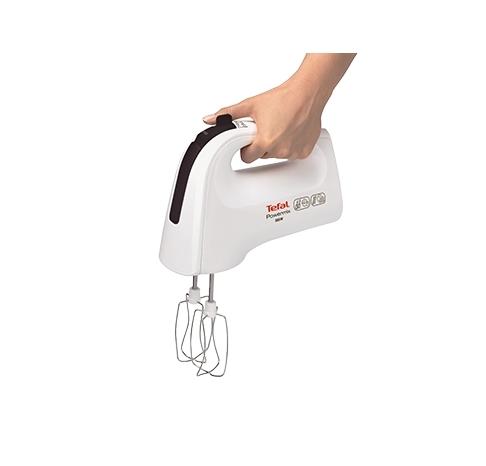 Миксер Tefal HT615138, Hand Mixer, 500W 5 speeds + Turbo rotary container 3.3l, 2 Beaters, 2 Dough hooks, Spatula
