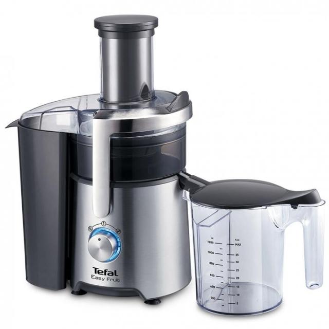 Сокоизстисквачка Tefal ZE610D38, Easy Fruit Juicer, 800 W, 2 speeds, 2l Pulp Container, Capacity of the jug: 1.2l, Filling tube 75 mm, Foam separator, Stainless Steel Filter