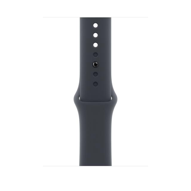 Смарт часовник Apple Watch SE 3 Cellular 40mm, 1.57" (3.99cm) Retina LTPO OLED дисплей, LTE, Wi-Fi, Bluetooth, GPS, 64GB Flash памет, Midnight Aluminium с Midnight Sport - M/L каишка