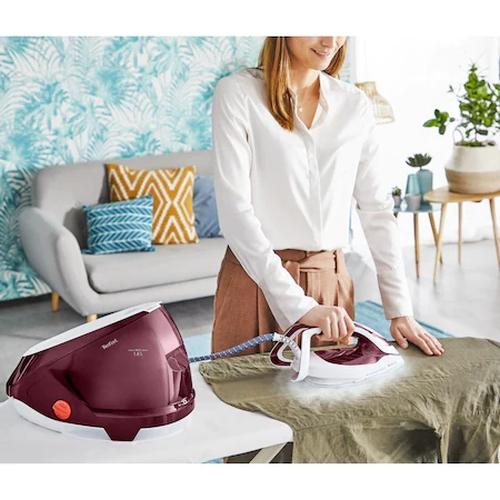 Парогенератор Tefal GV9220E0, ProExpress Protect, red, 2600W, electronic temp settings, 7,5bars, 135g/min, steam boost 540g/min, Durilium Airglide Autoclean Ultra Thin soleplate, AD, AO, removable water tank 1,6L, calc collector, lock system, fast he