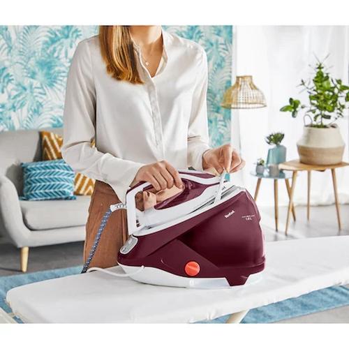 Парогенератор Tefal GV9220E0, ProExpress Protect, red, 2600W, electronic temp settings, 7,5bars, 135g/min, steam boost 540g/min, Durilium Airglide Autoclean Ultra Thin soleplate, AD, AO, removable water tank 1,6L, calc collector, lock system, fast he