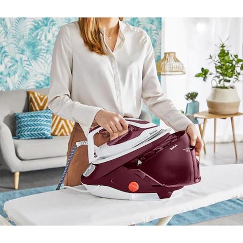 Парогенератор Tefal GV9220E0, ProExpress Protect, red, 2600W, electronic temp settings, 7,5bars, 135g/min, steam boost 540g/min, Durilium Airglide Autoclean Ultra Thin soleplate, AD, AO, removable water tank 1,6L, calc collector, lock system, fast he