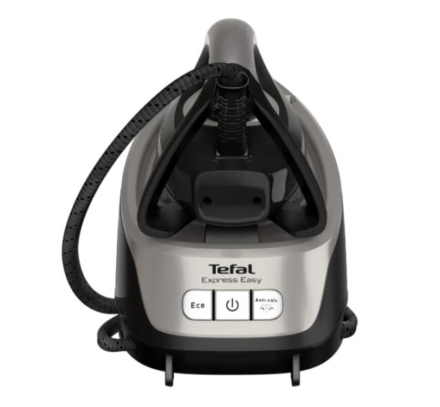 Парогенератор Tefal SV6140E0, Express Easy, black, 2200W, non boiler, heat up 2min, manual setting, pump 6bars, shot 120g/min, steam boost 380g/min, Ceramic Express Gliding soleplate, removable water tank 1,7L, auto off, eco, lock system, Calc Clear 