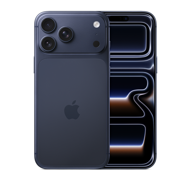 Смартфон Apple iPhone 17 Pro Max Deep Blue, 6.9" (17.52cm) Super Retina XDR OLED дисплей, Apple A19 Pro 16C (2x 4.2 / 4x 2.5 GHz), 12GB RAM, 512GB Flash памет, 48 + 48 + 48 & 18 Mpix камери, iOS, 233g