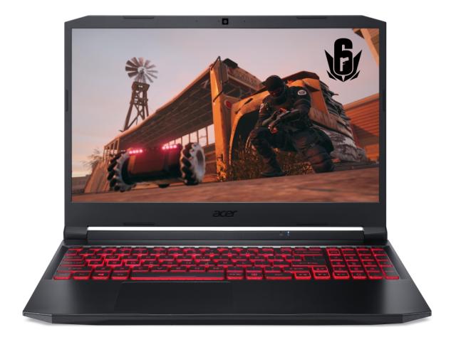 Лаптоп Acer Nitro 5, AN515-57-71DD, Intel Core  i7-11800H(2.3GHz up to 4.6GHz, 24MB), 15.6" FHD IPS 144Hz, 8GB DDR4 3200 Mhz(1 slot free), 512GB SSD PCIe, M.2 free, HDD kit, RTX 3050 4GB GDDR6 , Wi-Fi 6AX, BT 5.2, Backlit Kbd, No OS, Black