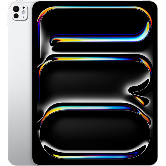 Таблет Apple iPad Pro Wi-Fi 13 Silver, M5 9C (4.46 GHz), 13" (33.02cm) Ultra Retina XDR OLED 1000nits 120Hz, 10C GPU M5, 12GB RAM, 256GB Flash памет, основна камера 12MP, iPadOS