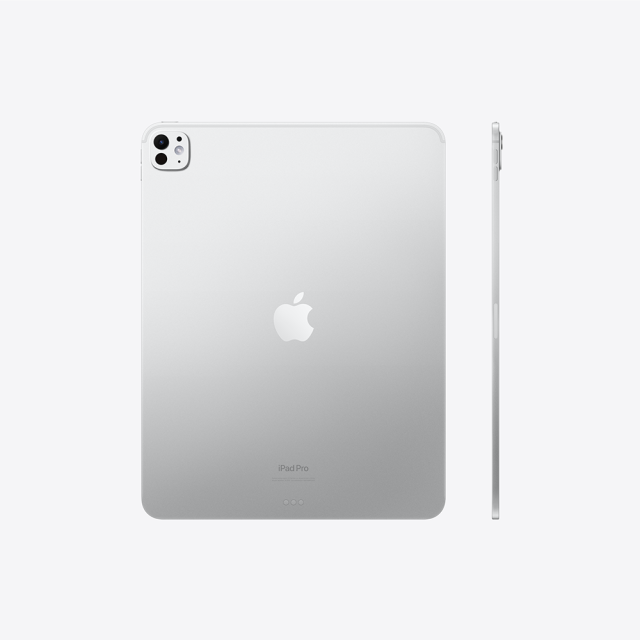 Таблет Apple iPad Pro Wi-Fi 13 Silver, M5 9C (4.46 GHz), 13" (33.02cm) Ultra Retina XDR OLED 1000nits 120Hz, 10C GPU M5, 12GB RAM, 256GB Flash памет, основна камера 12MP, iPadOS
