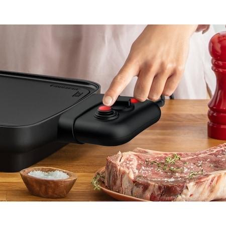 Барбекю Tefal CB641810, Plancha Booster, 2200 W, Power Boost, Adjustable thermostat, Non-stick surface Tefal Resist +, Thermospot indicator, Black