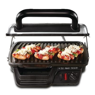 Барбекю Tefal GC306012 Grill 600 Comfort,  600cm2 cooking surface, 2000W, 3 cooking positions (grill, BBQ, oven), light indicator, adjusted thermostat, vertical storage, non-stick die-cast alum. plates, removable plates