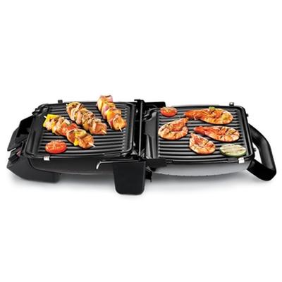 Барбекю Tefal GC306012 Grill 600 Comfort,  600cm2 cooking surface, 2000W, 3 cooking positions (grill, BBQ, oven), light indicator, adjusted thermostat, vertical storage, non-stick die-cast alum. plates, removable plates
