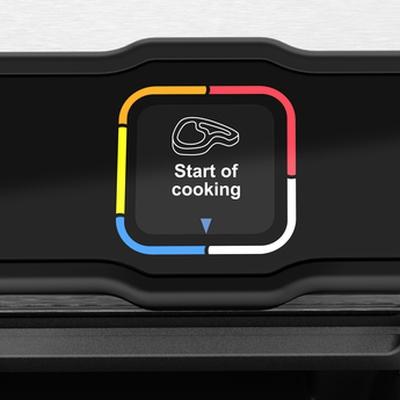 Барбекю Tefal GC750D30 Optigrill Elite, 600cm2 cooking surface, automatic cooking sensor, 12 automatic programs, 4 adjustable temp., cooking level indicator, non-stick die-cast alum. Plates
