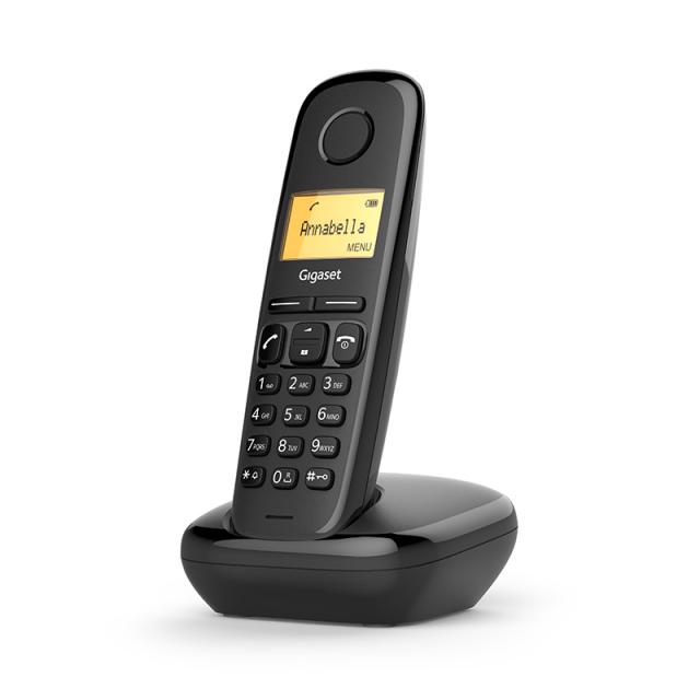 Безжичен DECT телефон Gigaset A170BK - черен