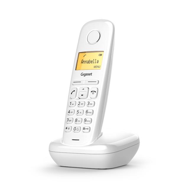 Безжичен DECT телефон Gigaset A170W - бял