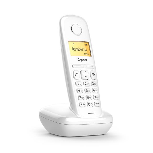 Безжичен DECT телефон Gigaset A170W - бял