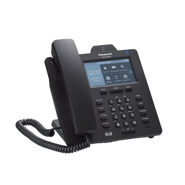 VoIP телефон Panasonic KX-HDV430 - черен