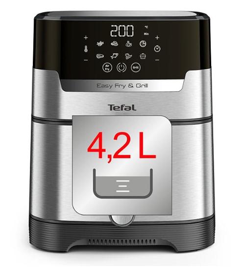 Уред за здравословно готвене Tefal EY505D15, EASY FRY&GRILL 2IN1