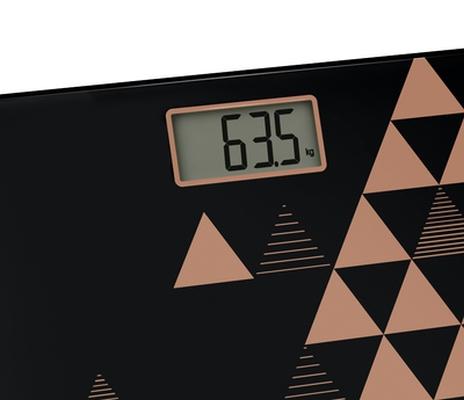 Везна Tefal PP1151V0 Classic Scandic Copper, glass platform (30x30cm), 160Kg / 100g, LCD, on/off, slim (22mm), CR3032 lithium battery included