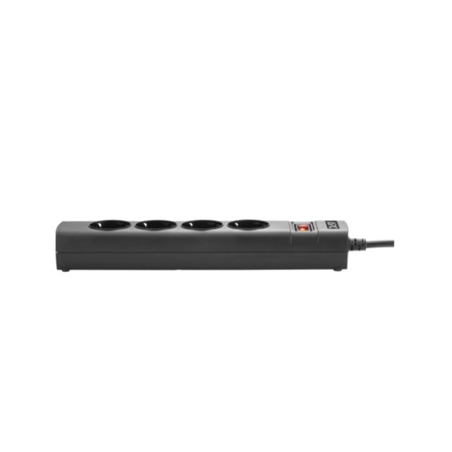 Разклонител APC PZ42I-GR, 4 гнезда, IEC C14, Бутон вкл/изкл, за UPS, 230V, Черен
