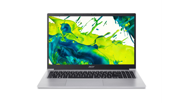 Лаптоп Acer Aspire Lite AL15-36P-398G, Intel Core 3 N350 8C (3.0 / 3.9 GHz, 6MB Cache), 15.6'' (39.62 cm) FHD IPS Display, Intel UHD Graphics 32EUs, 8GB DDR4, 512GB SSD, Linux