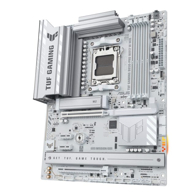 Дънна платка ASUS TUF GAMING B850-PRO WIFI7 W NEO, AM5, 4x DDR5, 3x M.2, 4 x SATA 6Gb/s, Wi-Fi 7/Bluetooth v5.4, HDMI, DisplayPort