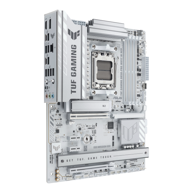 Дънна платка ASUS TUF GAMING B850-PRO WIFI7 W NEO, AM5, 4x DDR5, 3x M.2, 4 x SATA 6Gb/s, Wi-Fi 7/Bluetooth v5.4, HDMI, DisplayPort