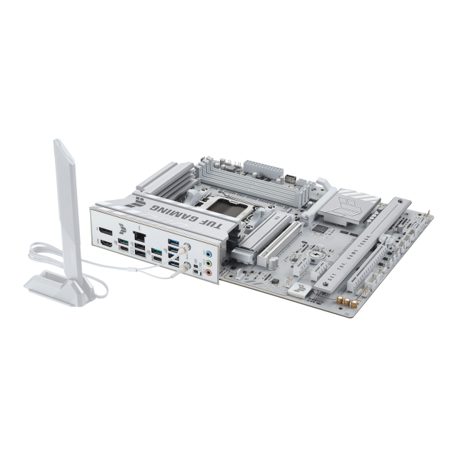 Дънна платка ASUS TUF GAMING B850-PRO WIFI7 W NEO, AM5, 4x DDR5, 3x M.2, 4 x SATA 6Gb/s, Wi-Fi 7/Bluetooth v5.4, HDMI, DisplayPort