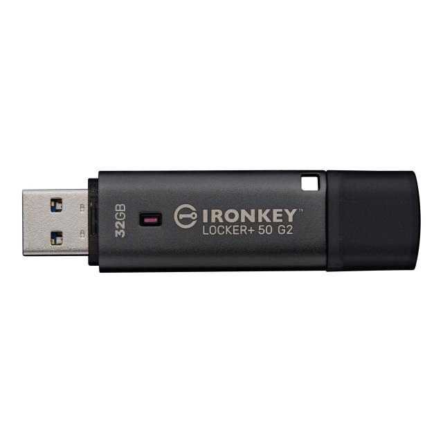 USB памет KINGSTON IronKey Locker+ 50 G2, 32GB USB Flash Drive, USB 3.2 Gen 1, Black