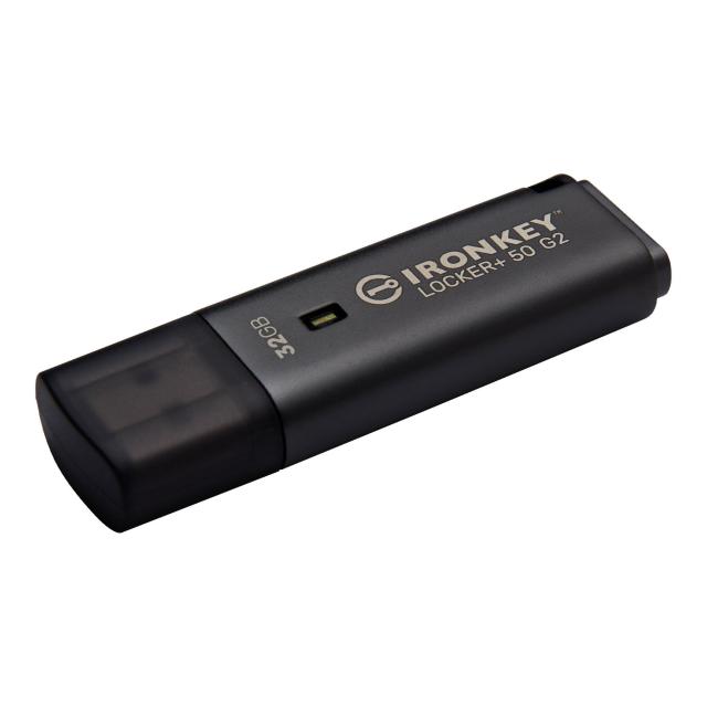 USB памет KINGSTON IronKey Locker+ 50 G2, 32GB USB Flash Drive, USB 3.2 Gen 1, Black