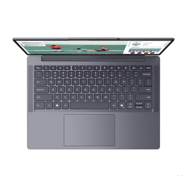 Лаптоп Lenovo IdeaPad Slim 3 14IWC11, Intel Core 5 320 6C (1.4 / 4.6 GHz, 6MB Cache), 14.0" (35.56 cm) WUXGA IPS Anti-glare Display, 16GB DDR5, 512GB M.2 NVMe SSD, Free DOS
