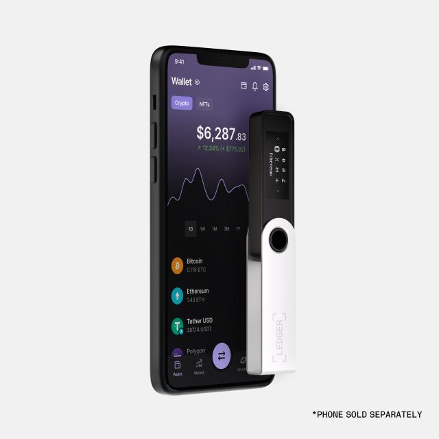 Крипто портфейл Ledger Nano S Plus, Onyx Black, USB Type-C