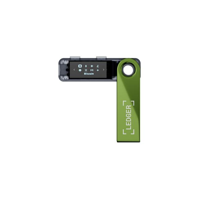 Крипто портфейл Ledger Nano S Plus, Oxidate Green, USB Type-C