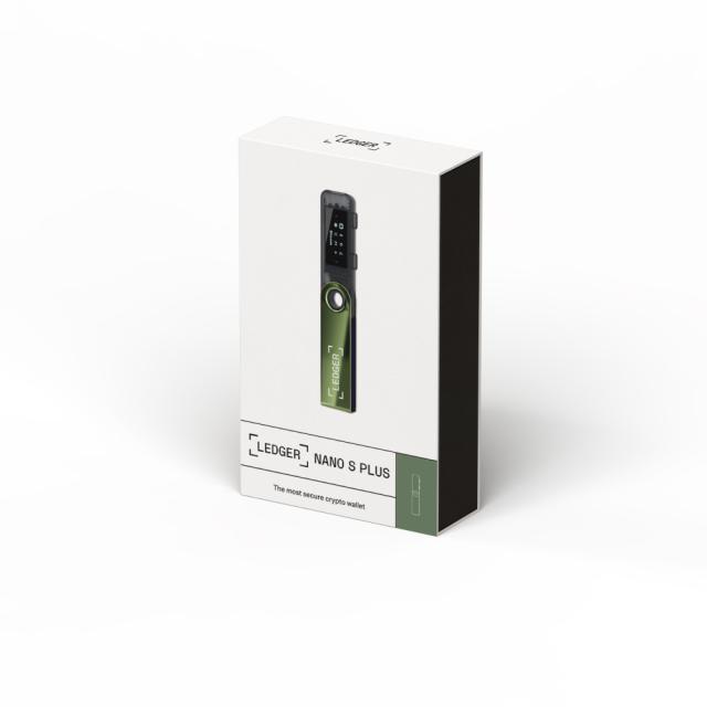 Крипто портфейл Ledger Nano S Plus, Oxidate Green, USB Type-C
