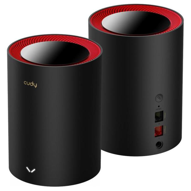 MESH система Cudy M3000 AX3000 Wi-Fi 6, 2.4/5 GHz, 574 + 2402 Mbps, LAN: 1 X 10/100/1000, WAN: 1 x 10/100/1000/2500 Mbps, (2 pack)