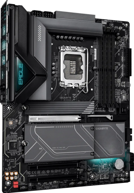 Дънна платка GIGABYTE Z890 EAGLE WIFI7 PLUS, LGA1851, 4x DDR5, 4x M.2, 4x SATA 6Gb/s, Wi-Fi 7, Bluetooth, DisplayPort, ATX